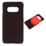 Thermal Induction Fluorescent Color Changing PU Leather Coated PC Back Cover for Samsung Galaxy S10 Lite – Black / Red