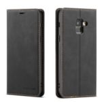 FORWENW Leather Wallet Case for Samsung Galaxy A8 (2018) – Black