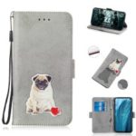 Vintage Pattern Printing PU Leather Cell Phone Cover for Samsung Galaxy S10 Lite – Grey