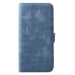 Mesh Pattern Retro Leather Wallet Stand Casing for Huawei P30 Pro – Blue