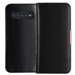 DZGOGO Royale Series II Genuine Leather Wallet Case for Samsung Galaxy S10 Plus – Black