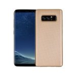 Carbon Fiber Texture Soft TPU Phone Case for Samsung Galaxy S10 – Gold