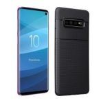 Triangle Pattern TPU Case for Samsung Galaxy S10 Plus – Black
