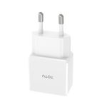 TOTU Yin Series Dual Port USB 2.4A Smart Travel Wall Charger – White/EU Plug