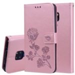 HAT PRINCE Imprinted Rose Wallet Leather Phone Case for Huawei Mate 20 – Pink