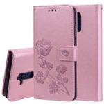 HAT PRINCE Imprinted Rose Wallet Leather Phone Case for Huawei Mate 20 Lite – Pink