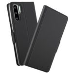 Magnetic Stand Leather Mobile Casing for Huawei P30 Pro – Black