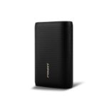PISEN 10000mAh Single USB Power Bank with Type-C and Micro USB Inputs – Black