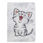 Pattern Printing [Wallet Stand] Leather Case for Huawei MediaPad M3 Lite 10 – Cat Pattern