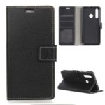 Litchi Texture Wallet Magnetic Stand Leather Case for Huawei P30 Lite – Black