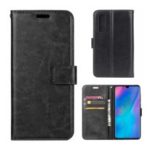 ENKAY Crazy Horse PU Leather Protective Case for Huawei P30 – Black