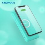 Momax 10W Qi Wireless Charger & Power Bank 2-in-1 Fast Charging Support FOD Function – Blue