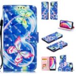 Pattern Printing Light Spot Decor Leather Wallet Case for Huawei P20 Lite / Nova 3e (China) – Vivid Butterfly