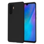 LENUO Twill Texture TPU Back Case for Huawei P30 Pro – Black