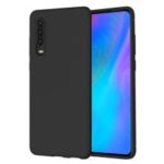LENUO Twill Texture TPU Cell Phone Case for Huawei P30 – Black
