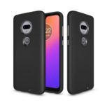 Anti-skid PC + TPU Hybrid Armor Case for Motorola Moto G7 – Black