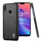 IMAK Ruiyi Series PU Leather Coated Hard PC Back Phone Case for Asus Zenfone Max (M2) ZB633KL – All Black
