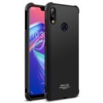 IMAK Skin Feel Drop-proof TPU Cover + Explosion-proof Screen Film for Asus Zenfone Max Pro (M2) ZB631KL – Metal Black