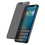 BASEUS 0.23mm Curved-edge Privacy Protection Tempered Glass Screen Protector for iPhone XS / X 5.8 inch – Black