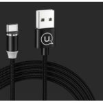 USAMS US-SJ294 Magnetic Type-C Charging Cord for Samsung Sony Huawei – Black