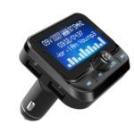 BC32 Bluetooth FM Transmitter Dual USB Car Charger Support USB Drive TF Card Aux – Black