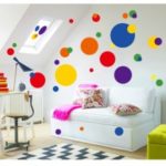 Colorful Circle Romantic Beautiful Removable Wall Stickers DIY Room Decor Decal