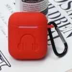 Silicone Case for Apple AirPods Bluetooth Headset Charging Case – Red
