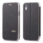 AZNS Flip Leather Stand Case with Card Slot for iPhone XR 6.1 inch – Black