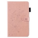 Imprint Flower Wallet Leather Case for iPad 9.7-inch (2018)/9.7-inch (2017)/Air 2/Air – Rose Gold