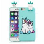 3D Cute Doll Pattern Printing TPU Case for iPhone 6s Plus / 6 Plus – Lovely Unicorn