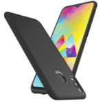 Jazz Series Twill Texture TPU Back Mobile Cover for Samsung Galaxy M20 – Black