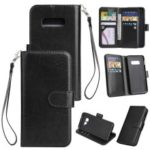 9-slot PU Leather Wallet Stand Phone Cover for Samsung Galaxy S10e – Black