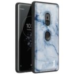 IMAK Fantasy Series Fabric Coated PC+TPU Hybrid Case for Sony Xperia XZ3 – Blue