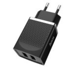 HOCO C43A Vast Power  Dual USB Wall Charger Adapter for iPhone iPad Samsung Sony – EU Plug / Black