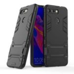Plastic + TPU Hybrid Case with Kickstand for Huawei Honor View 20 / Honor V20 – Black