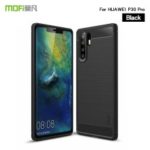 MOFI Carbon Fiber Texture Brushed TPU Case for Huawei P30 Pro – Black