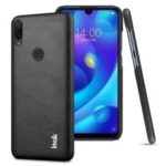IMAK Ruiyi Series PU Leather Coated Hard PC Back Phone Case for Xiaomi Mi Play – All Black