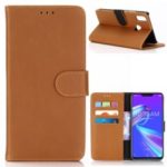 Crazy Horse Texture Retro Leather Flip Case for Asus Zenfone Max Pro (M2) ZB631KL – Brown