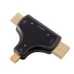 CY DP-011 HDMI & Displayport & Mini DP 3-in-1 to HDMI Female Adapter