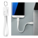 FLOVEME Portable Keychain Micro USB Data & Charge Cable for Xiaomi Samsung, etc – White