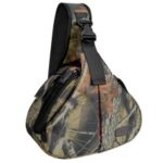 CADEN K1 Waterproof Travel DSLR Shoulder Sling Bag with Rain Cover for Sony Nikon Canon Digital Camera – Camouflage