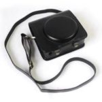 PU Leather Camera Protection Case + Strap for Fujifilm Instax Square SQ6 – Black