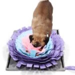 Pet Foraging Game Blanket Cat Dog Training Sniffing Mats Pad – Pink / Purple / Blue
