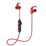 Magnetic Attraction Sports Stereo Bluetooth Earphone Sports Headset – Red