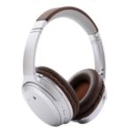 Over-ear Noise Cancelling Bluetooth Headphone Foldable Wireless Stereo Headset with Mic – Silver