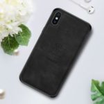 PINWUYO Honorable Series PC + TPU + Leather Hybrid Phone Case for iPhone XS 5.8 inch – Black