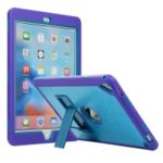 For iPad Pro 9.7 (2016) / Air 2 [Shockproof Drop-proof Dust-proof] Glitter Powder PC Silicone Hybrid Case – Baby Blue / Purple