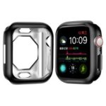Electroplating Soft TPU Protective Frame Case for Apple Watch Series 4 44mm – Black