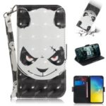 For Samsung Galaxy S10e Patterned PU Leather Stand Phone Cover [Light Spot Decor] – Angry Panda