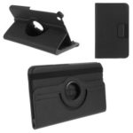 Cloth Skin Rotary Stand Leather Case for Samsung Galaxy Tab 3 8.0 T310 T311 T315 – Black